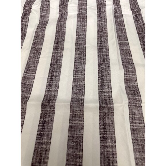 CCC Black White Striped A Line Sleeveless Spaghetti Straps Sheer Dress Size Smll - Picture 7 of 8